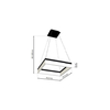 Milagro LAMPA WISZĄCA NERO 32W LED ML081 CZARNY