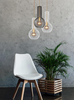 Lampa wisząca ARVI BLACK Kaja K-4520 czarny/złoty