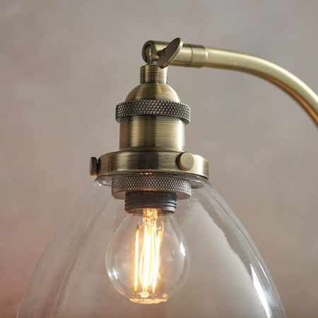 Lampa stołowa Endon Lighting Hansen 77859 mosiądz