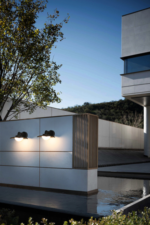 Kinkiet zewnętrzny Italux Isola OWL-6950-4K Czarny piaskowany