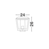 Lampa ogrodowa Luces Exclusivas SARILCO LE75177 antracyt