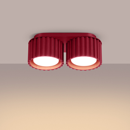 Sollux Lighting Plafon AURA 2 burgund Gx53 SL.1823