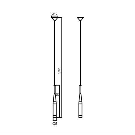 Lampa wisząca Zuma Line MD1998-1GL Conte
