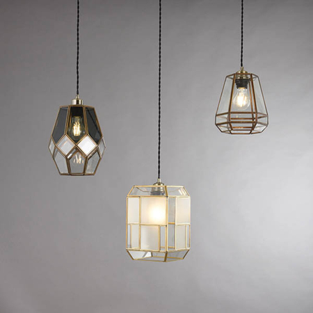 Lampa wisząca Endon Lighting Stockheld 73287 mosiądz