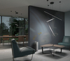Lampa wisząca Maxlight TRIO LED 36W 3000K P0311D czarny/chrom