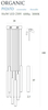 Lampa wisząca Maxlight P0265D złoty