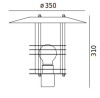 STOCKHOLM 2017 HOT-DIP GALVANIZING E27 LED 9W SINGLE