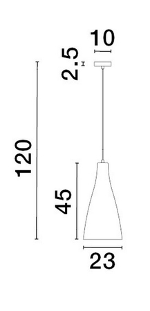 Lampa wisząca Luces Exclusivas BALSA - chrom LE43417