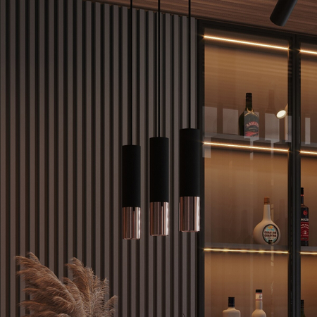 Sollux Lighting Plafon LOOPEZ czarny/złoty SL.0951
