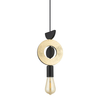 Lampa wisząca Nowodvorski DROPS WOOD F 11180 Złoty Czarny