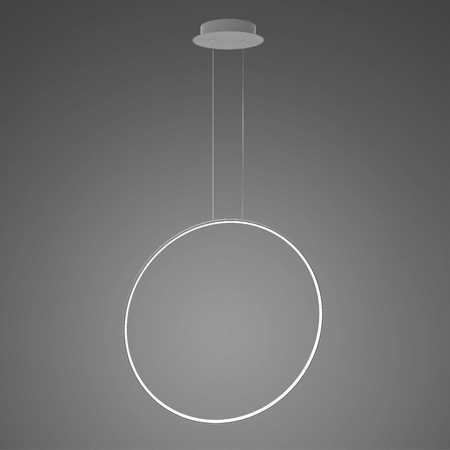 Lampa wisząca Ledowe Okręgi No.1 X 80cm 4k srebrna Dali