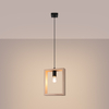 Sollux Lighting Lampa wisząca ARIES naturalne drewno SL.1310
