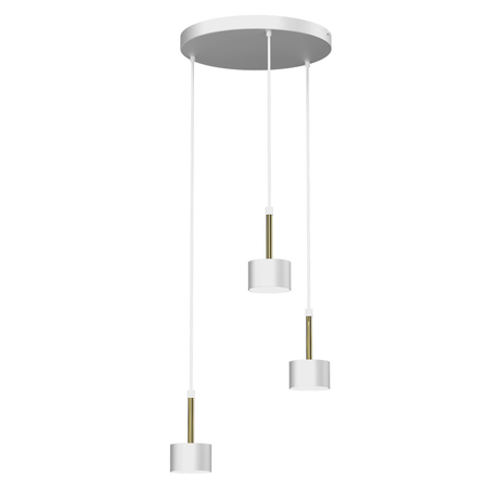 Milagro Lampa wisząca Arena 3xGX53 Biały/Złoty MLP7756 Biel / Złoto