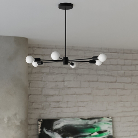 Sollux Lighting Żyrandol LANGO 3 czarny SL.1021