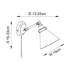 Kinkiet Endon Lighting Faraday 93854 mosiądz