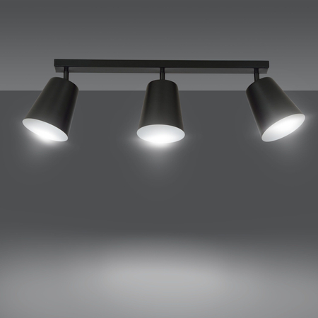 Lampa wisząca PRISM 3 BLACK / WHITE Emibig 385/3 biały/czarny