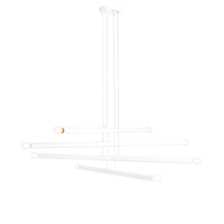 Lampa wisząca TUBO 8 WHITE Aldex 1072P biały