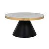 RICHMOND stolik IRONVILLE 50 cm - marmur, metal, MDF, sklejka brzozowa