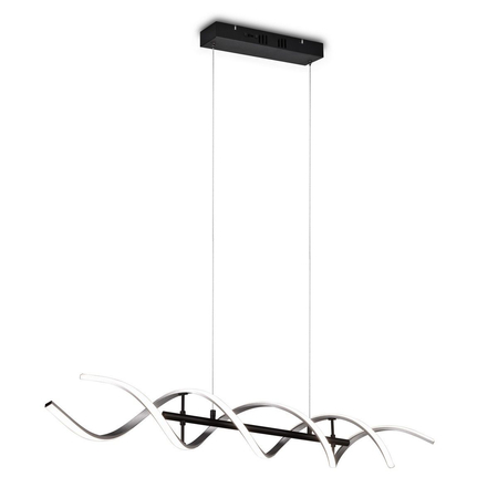 Lampa wisząca Trio 341810205 czarny/srebrny