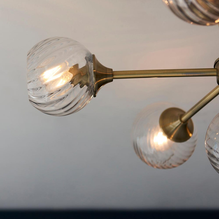 Lampa sufitowa Endon Lighting Allegra 103171 mosiądz