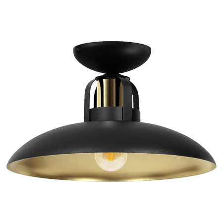 Milagro Lampa sufitowa FELIX BLACK/GOLD 1xE27 MLP8905 CZARNY / ZŁOTY