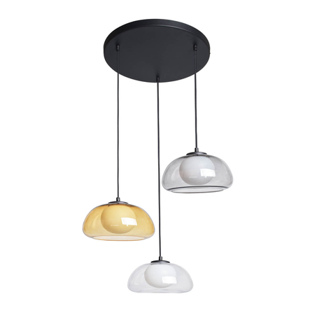 Lampa wisząca Italux Ainale PND-54637-3-BK-SG Czarny