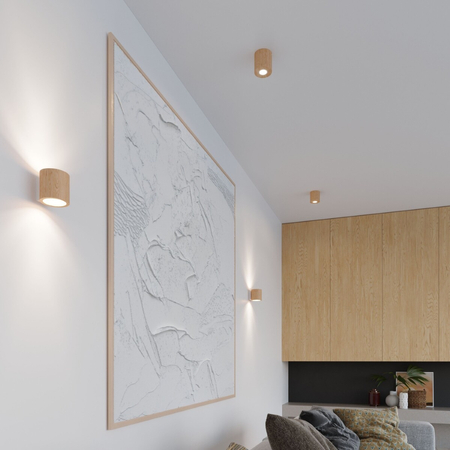 Sollux Lighting Kinkiet ORBIS naturalne drewno SL.0490