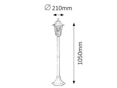 Lampa zewnętrzna Rabalux Velence 8209 biały