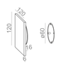 Kinkiet AQForm Maxi Point Square LED 230V Wall Czarny Struktura