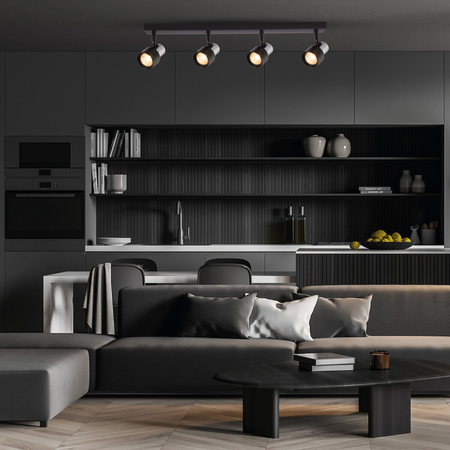 Milagro Lampa Sufitowa Cino 4xGU10 Czarny + Chrom ML9951 Czarny / Chrom