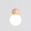 Sollux Lighting Lampa wisząca POMPELMO naturalne drewno SL.0393