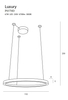 Lampa wisząca Maxlight LUXURY P0370D złoty