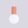 Sollux Lighting Lampa wisząca HALO 1 brzoskwiniowa SL.1754