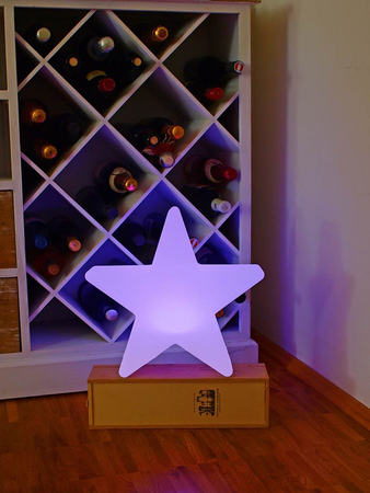 Gwiazda LED Lampa zewnętrzna ogrodowa 4000K RGB Ø40 32349L biały