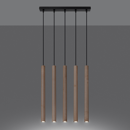 Sollux Lighting Lampa wisząca PASTELO 5L złota SL.1173