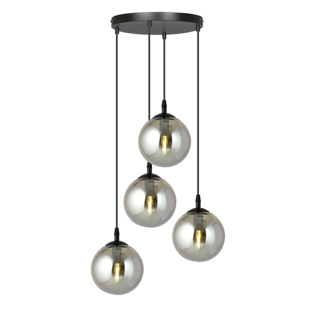 Lampa wisząca COSMO 4 BL PREMIUM GRAFIT Emibig 712/4PREM czarny