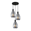 Lampa wisząca Italux PND-27812-3A-BK-SG Czarny