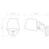 Kinkiet Astro Imari Adjustable Wall 1460006 Matowy Nikiel