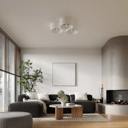 Sollux Lighting Plafon TELESTO biały/jasny brąz SL.1393