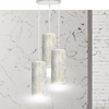 Lampa wisząca KARLI 3 WH PREMIUM MARBEL WHITE Emibig 1057/3PREM biały