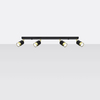 Sollux Lighting Plafon NERO 6 czarny/chrom SL.1068