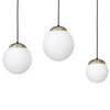 Milagro Lampa wisząca SPARTA BLACK / GOLD 3xE14 MLP6500 CZARNY / ZŁOTY