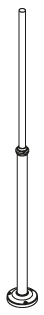 LAMPPOST 1270 ALUMINIUM o50 220-320CM