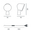 Lampa stołowa Foscarini 200001-27 Binic