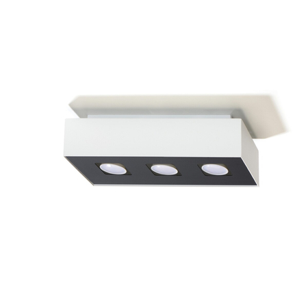 Sollux Lighting Plafon MONO 3 czarny SL.0072