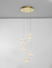 Lampa wisząca Luces Exclusivas CANA złoty LE42693