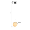 Light Prestige Lampa wisząca Dorado czarna 1xE14 LP-002/1P BK