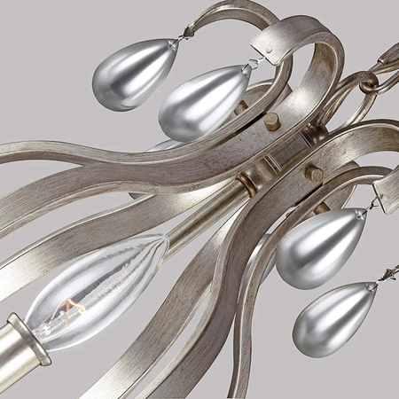Żyrandol Elstead Lighting DeWitt srebrny FE-DEWITT9