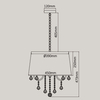 Lampa wisząca Mona 5xE14 srebrna LP-5005/5P srebrna