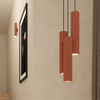 Sollux Lighting Lampa wisząca LAGOS 1 ochra czerwona SL.1489